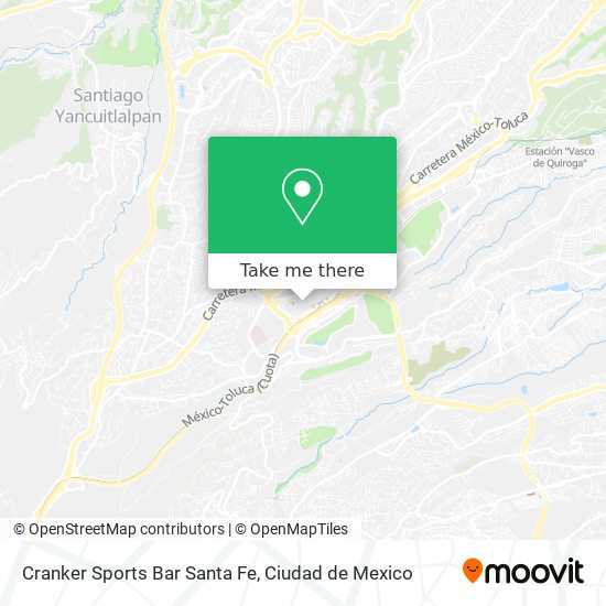 Cranker Sports Bar Santa Fe map