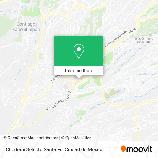 Mapa de Chedraui Selecto Santa Fe