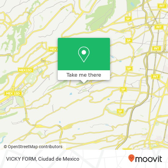 VICKY FORM, Avenida Santa Lucía Colinas del Sur 01430 Álvaro Obregón, Distrito Federal map