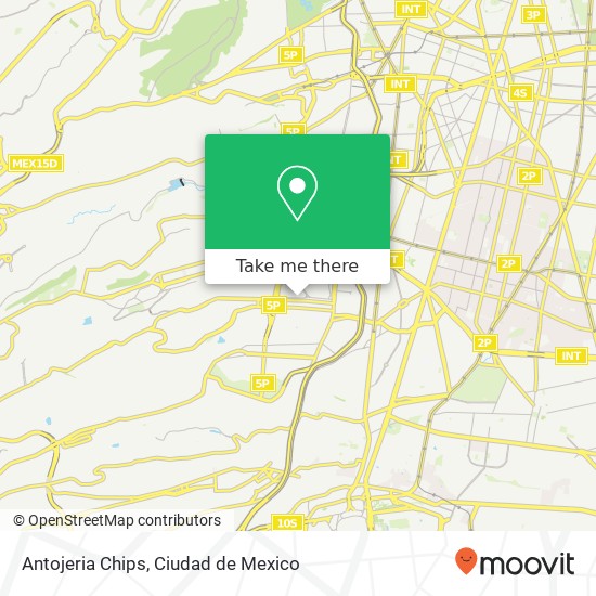 Antojeria Chips, Calle Dr Francisco de P Miranda Lomas de Plateros 01480 Álvaro Obregón, Distrito Federal map