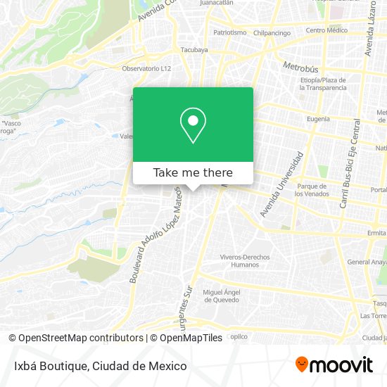 Mapa de Ixbá Boutique