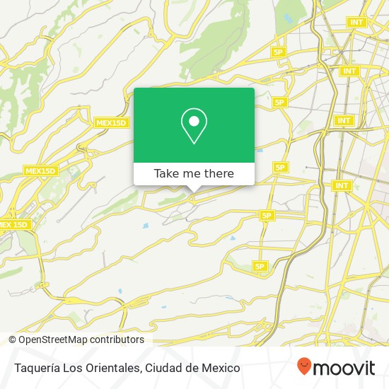 Taquería Los Orientales, Avenida Miguel Hidalgo Galeana 01407 Álvaro Obregón, Distrito Federal map