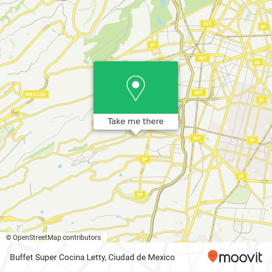 Buffet Super Cocina Letty, Calle 22 21Y Olivar del Conde 1ra Secc 01400 Álvaro Obregón, Ciudad de México map