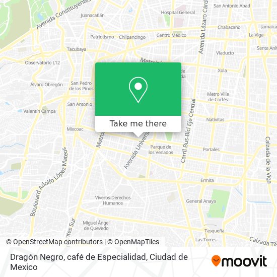 Dragón Negro, café de Especialidad map