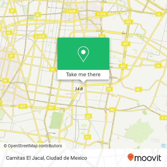 Mapa de Carnitas El Jacal, Emilio Carranza El Retoño 09440 Iztapalapa, Distrito Federal
