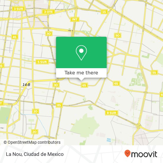 Mapa de La Nou, Andén T U Central de Abastos 09040 Iztapalapa, Ciudad de México