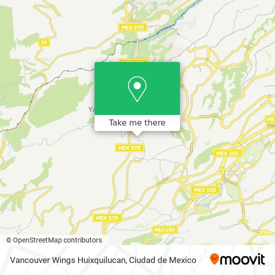 Vancouver Wings Huixquilucan map
