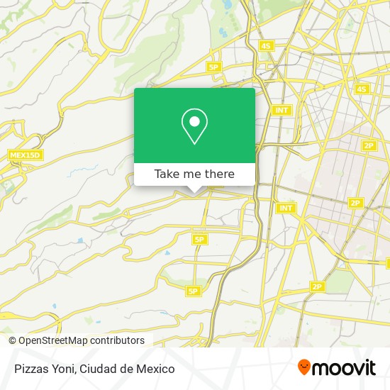 Pizzas Yoni map
