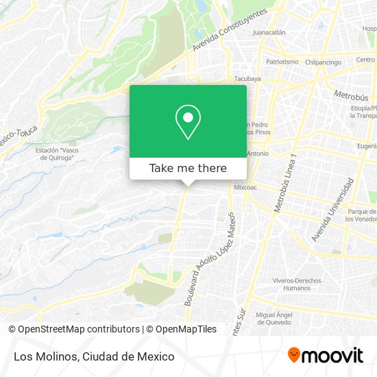 Los Molinos map