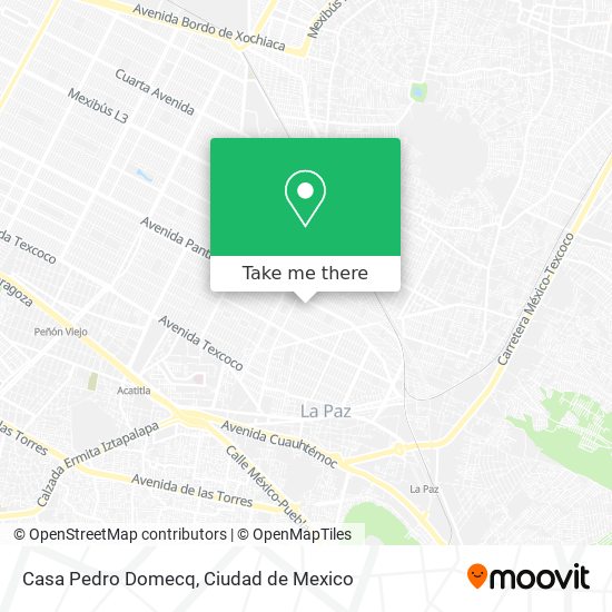 How to get to Casa Pedro Domecq in Nezahualcóyotl by Bus or Metro?