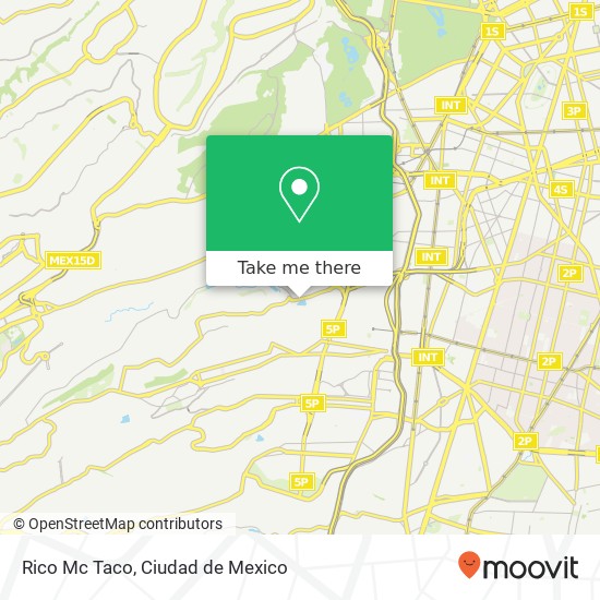 Rico Mc Taco, Avenida Minas Barrio Norte 01410 Álvaro Obregón, Distrito Federal map