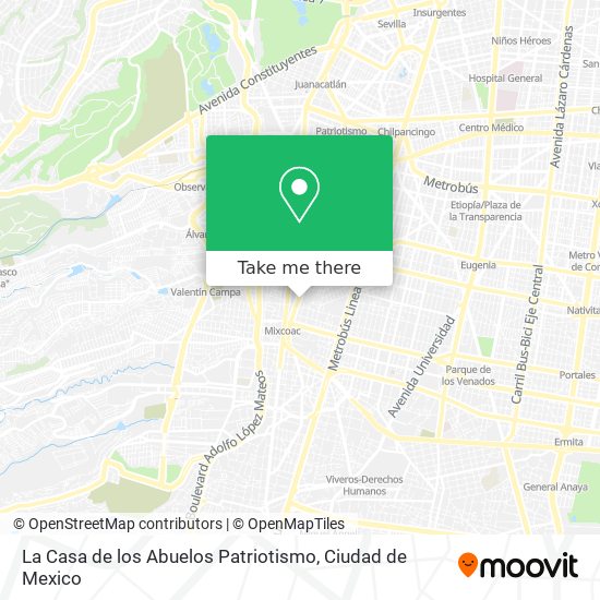 Mapa de La Casa de los Abuelos Patriotismo
