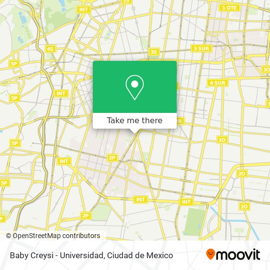Baby Creysi - Universidad map