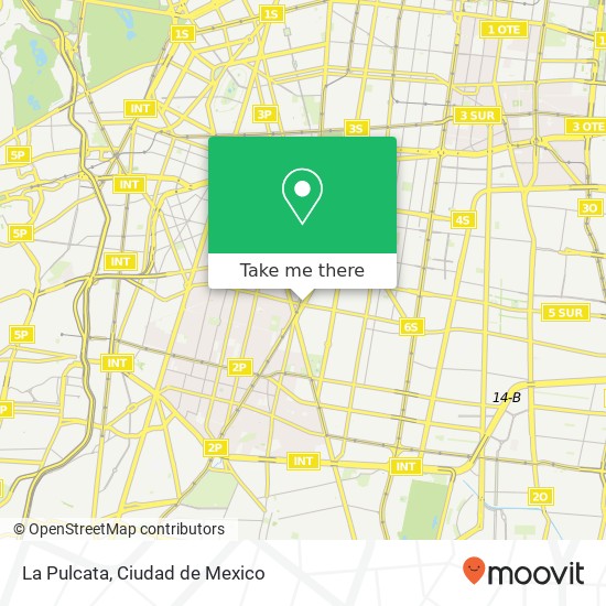 Mapa de La Pulcata, Avenida Universidad 535 Unidad Hab Narvarte Poniente 03020 Benito Juárez, Ciudad de México