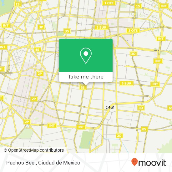 Mapa de Puchos Beer, Calle Lago Nativitas 03500 Benito Juárez, Distrito Federal