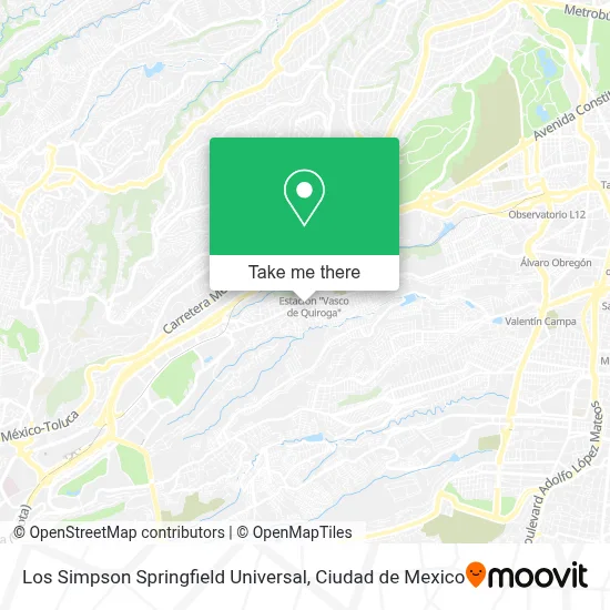 Los Simpson Springfield Universal map