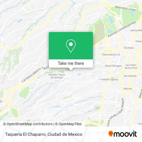 Mapa de Taquería El Chaparro