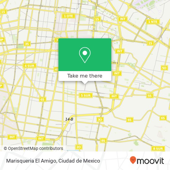 Mapa de Marisqueria El Amigo, Avenida Juan Álvarez Unidad Hab Benito Juárez 08930 Iztacalco, Distrito Federal