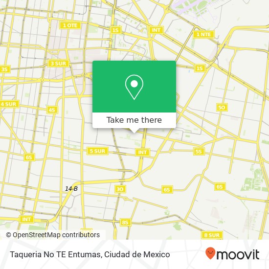 Mapa de Taqueria No TE Entumas, Calle Tolvanera Iztacalco Infonavit 08900 Iztacalco, Ciudad de México