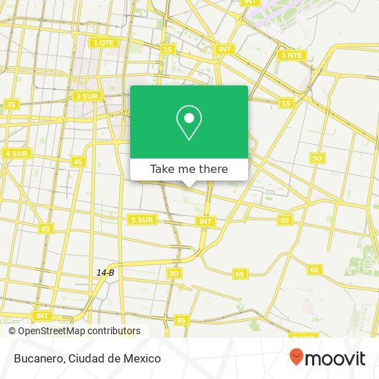 Mapa de Bucanero, Avenida Canal de Tezontle Inpi Los Picos 08760 Iztacalco, Distrito Federal