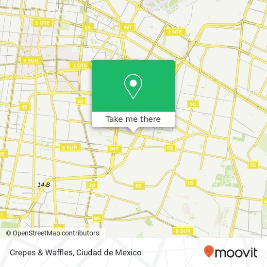 Mapa de Crepes & Waffles, Avenida Canal de Tezontle Cuchilla Gabriel Ramos Millán 08030 Iztacalco, Ciudad de México