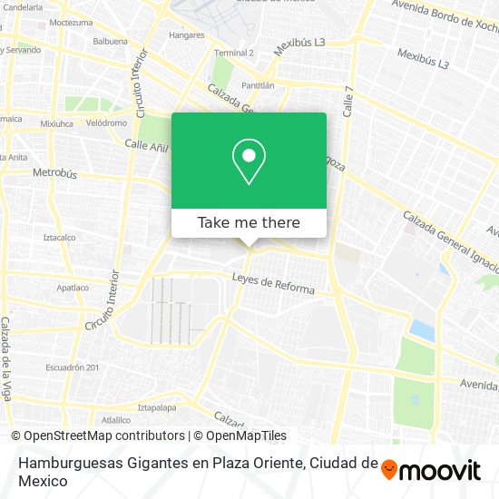 Hamburguesas Gigantes en Plaza Oriente map