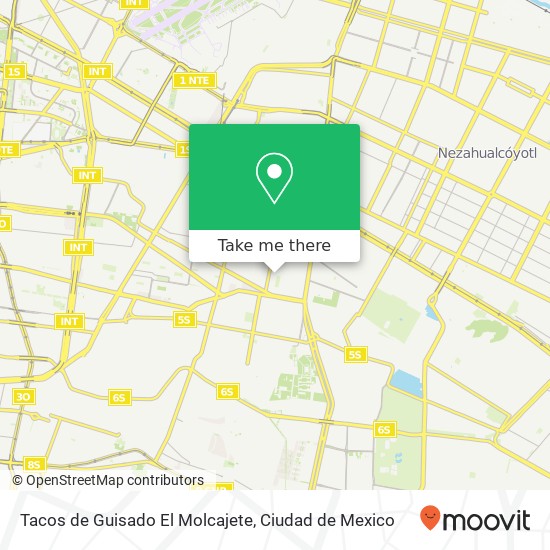 Tacos de Guisado El Molcajete, Sur 24 Agrícola Oriental 08500 Iztacalco, Distrito Federal map