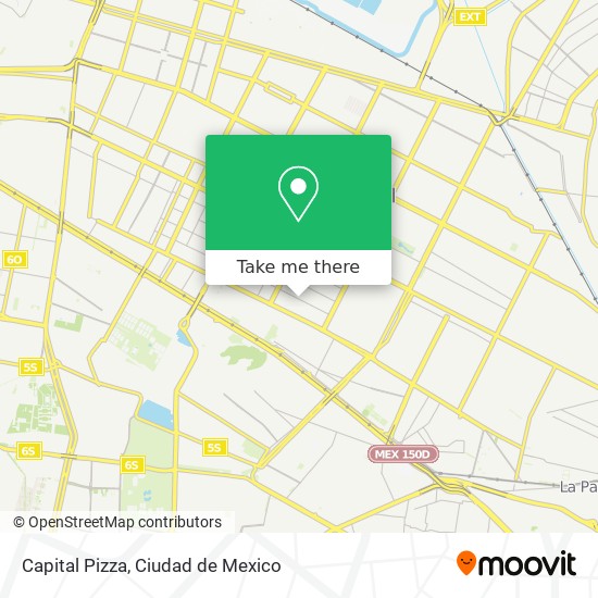 Mapa de Capital Pizza