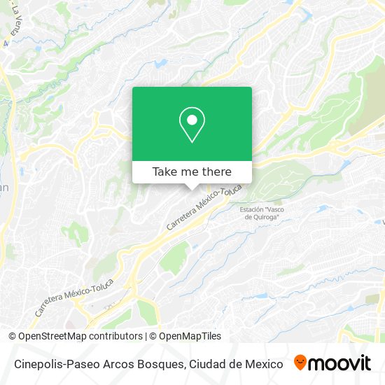 Cinepolis-Paseo Arcos Bosques map