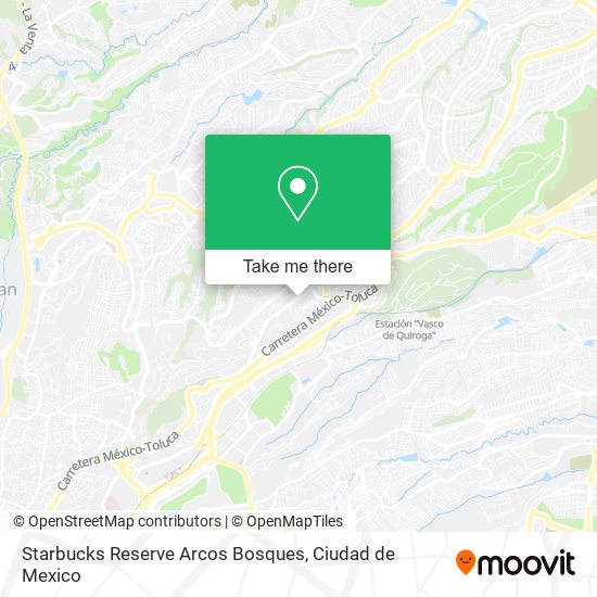Starbucks Reserve Arcos Bosques map