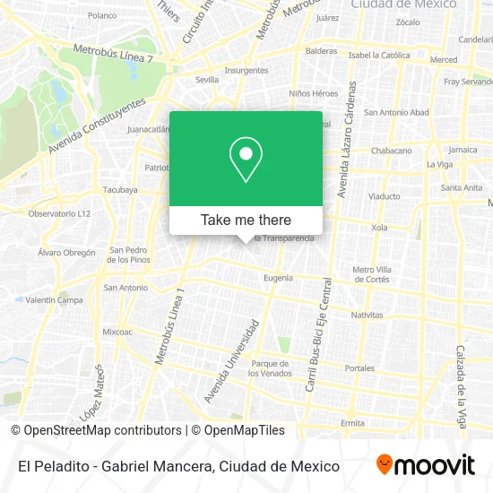 Mapa de El Peladito - Gabriel Mancera