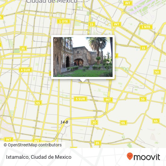 Mapa de Ixtamalco, Avenida Canal de Tezontle 159 Jardines de Tecma 08920 Iztacalco, Ciudad de México