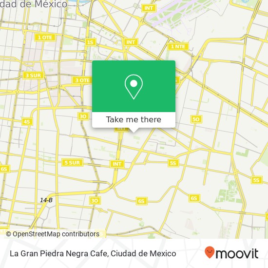 La Gran Piedra Negra Cafe, Sur 159 Gabriel Ramos Millán Secc Bramadero 08000 Iztacalco, Distrito Federal map