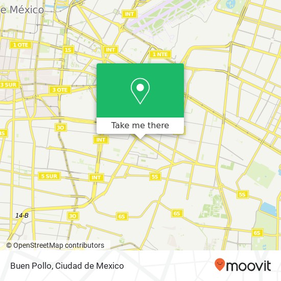 Mapa de Buen Pollo, San Rafael Atlixco El Rodeo 08510 Iztacalco, Ciudad de México