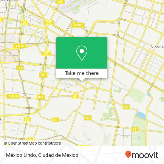 Mapa de México Lindo, Avenida Plaza Mayor Doctor Alfonso Ortiz Tirado 09020 Iztapalapa, Ciudad de México