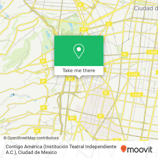 Contigo América (Institución Teatral Independiente A.C.) map