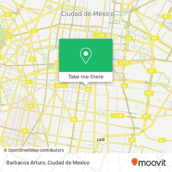 Mapa de Barbacoa Arturo, Juana de Arco 70 Moderna 03510 Benito Juárez, Ciudad de México