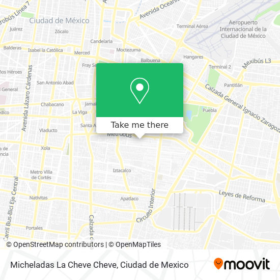 Micheladas La Cheve Cheve map