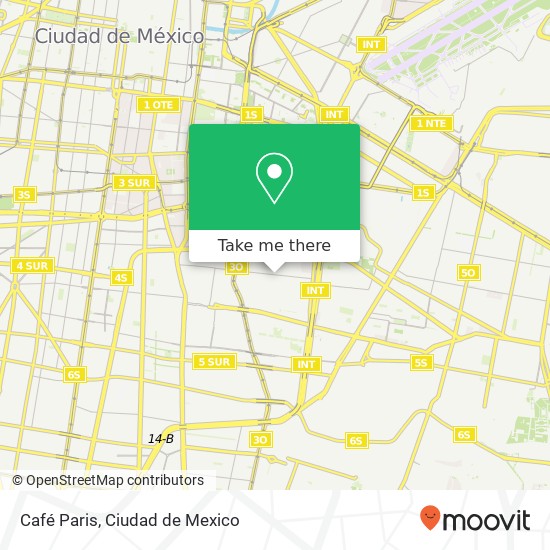 Café Paris, Avenida del Recreo Gabriel Ramos Millán Secc Tlacotal 08720 Iztacalco, Distrito Federal map