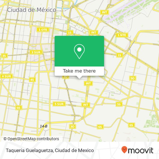 Taqueria Guelaguetza, Avenida del Recreo Juventino Rosas 08700 Iztacalco, Distrito Federal map