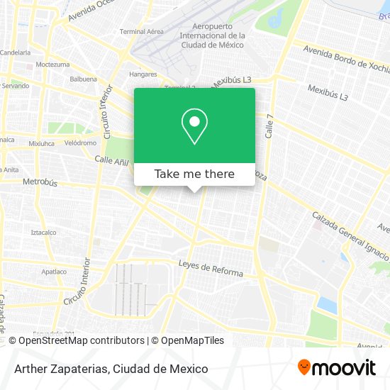 Arther Zapaterias map