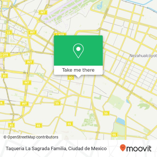 Mapa de Taqueria La Sagrada Familia, Sur 16 Unidad Hab Hermanos Blancas 08520 Iztacalco, Distrito Federal