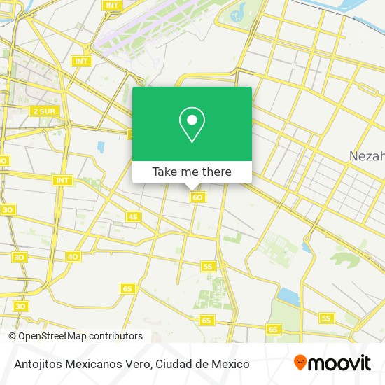 Antojitos Mexicanos Vero map