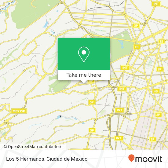 Los 5 Hermanos, Avenida Observatorio 16 de Septiembre 11810 Miguel Hidalgo, Ciudad de México map