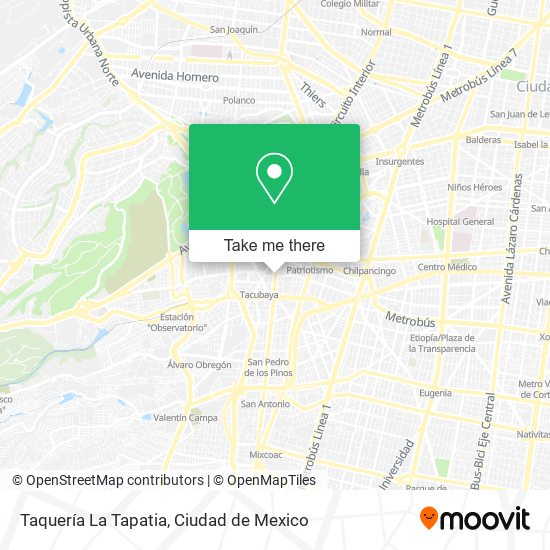 Taquería La Tapatia map