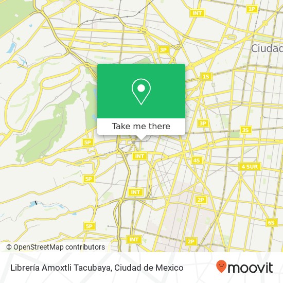 Librería Amoxtli Tacubaya map