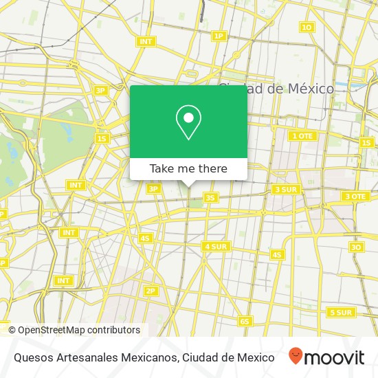 Mapa de Quesos Artesanales Mexicanos, Avenida Cuauhtémoc Centro Urbano Benito Juárez 06740 Cuauhtémoc, Ciudad de México