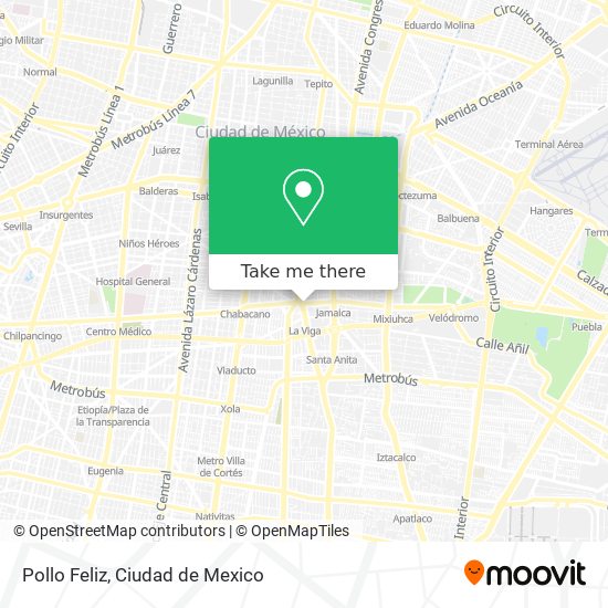 How to get to Pollo Feliz in Cuauhtémoc by Bus or Metro?