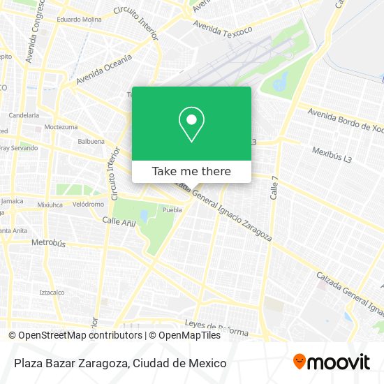 Mapa de Plaza Bazar Zaragoza