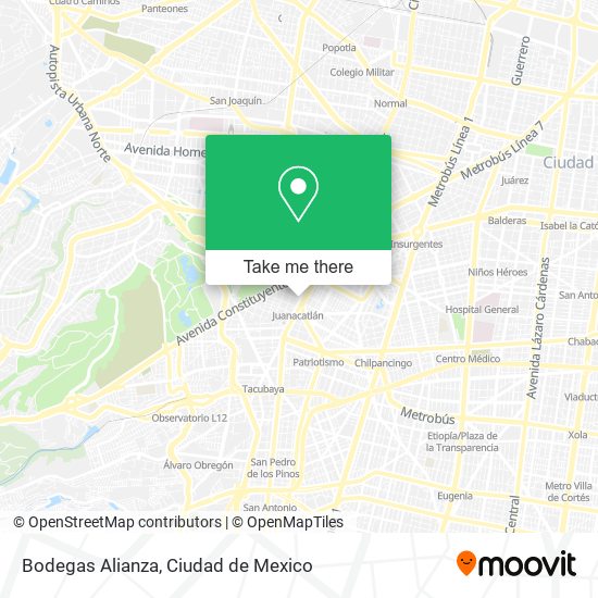 Mapa de Bodegas Alianza